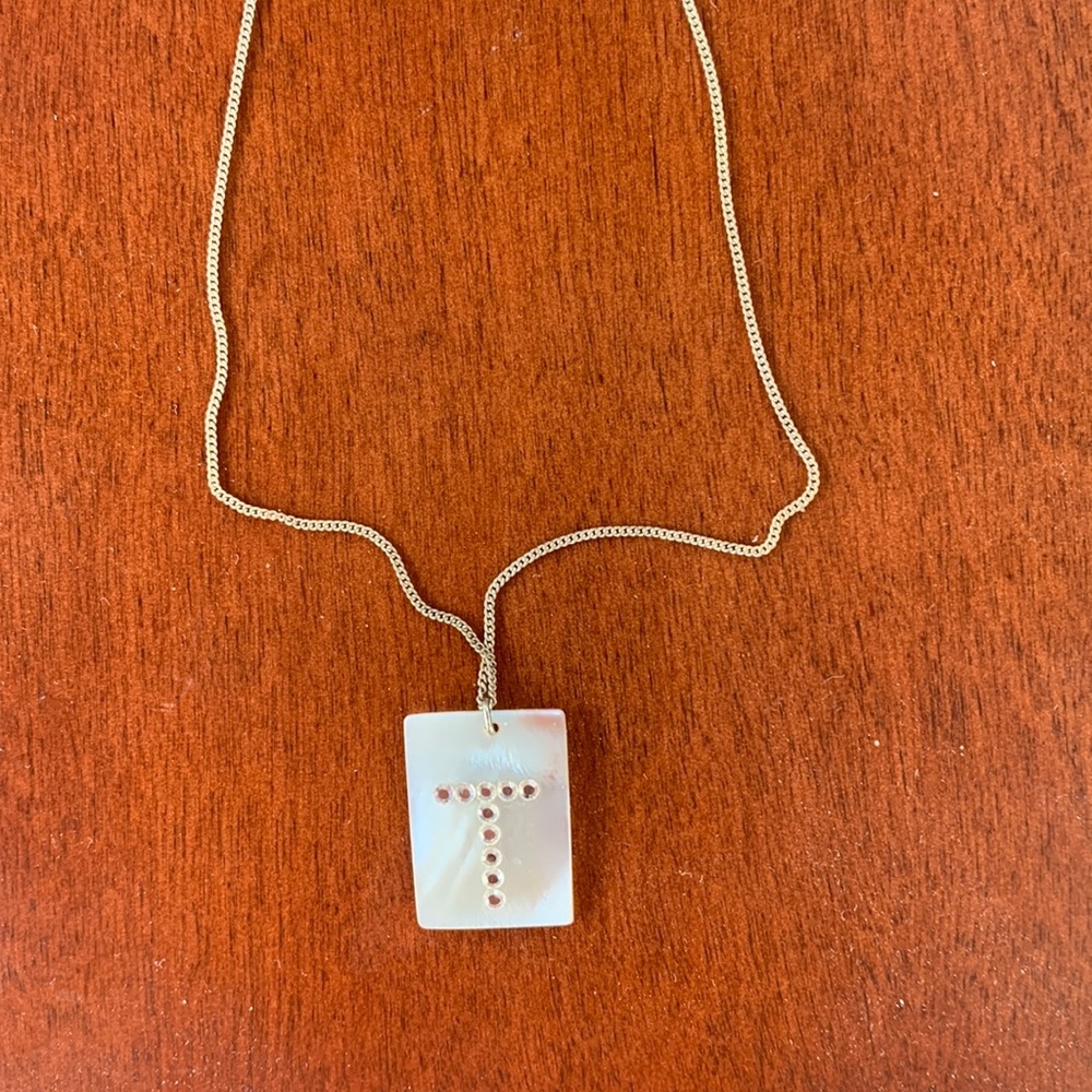 Blue Ruby T Necklace